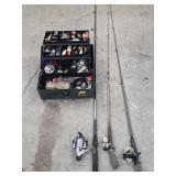 Tackle Box and Fishing Pose