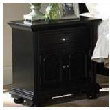 Elements Brooke Black Nightstand