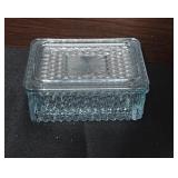 Glass Butter Dish With a Lid Appears to Be a