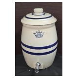 Vintage Stoneware Crock Water Dispenser With a