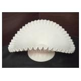 Fenton Hobnail Milk Glass Banana Bowl
