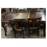 (7) PCS Table And Six Chairs With Leaf