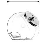 Pair Glass Candy Jars
