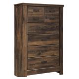 Ashley Quinnlen Rustic 5-Drawer Chest