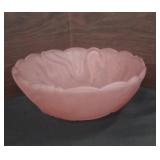 Vintage L. E. Smith Tiara Glass Swan Bowl
