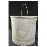 Falls City Galvanized Metal Bait Bucket