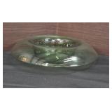 Green Glass Console Bowl