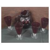 vintage set of Anchor Hocking Royal Ruby
