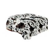 King Plush Cow Blanket
