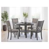 Ashley Wrenning Round Dining Table & 4 Chairs Ashley Wrenning Round Dining Table & 4 Chairs
