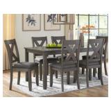 ASHLEY CAITBROOK DINING ROOM TABLE & 6 CHAIRS ASHLEY CAITBROOK DINING ROOM TABLE & 6 CHAIRS