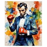 Lincoln Fights III LTD Edition by Van Gogh Limited Lincoln Fights III LTD Edition by Van Gogh Limited