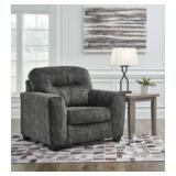 ASHLEY LONOKE GUNMETAL 46" OVERSIZED CHAIR ASHLEY LONOKE GUNMETAL 46" OVERSIZED CHAIR
