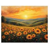 Golden Tranquility On Canvas By Van Gogh LTD Golden Tranquility On Canvas By Van Gogh LTD