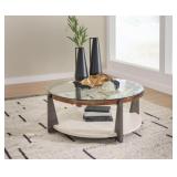 Ashley  Frazwa Round Cocktail Table Ashley  Frazwa Round Cocktail Table