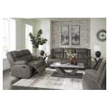 ASHLEY FIRST BASE RECLINING SOFA & LOVE SEAT ASHLEY FIRST BASE RECLINING SOFA & LOVE SEAT