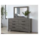 Ashley Chevron Dresser & Mirror Ashley Chevron Dresser & Mirror