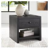 ASHLEY FOYLAND CLASSIC BLACK END TABLE ASHLEY FOYLAND CLASSIC BLACK END TABLE