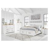 Queen Ashley Ashbryn White & Natural StorageGroup Queen Ashley Ashbryn White & Natural StorageGroup