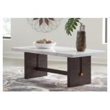 ASHLEY BURKHAUS 52" MARBLE TOP COFFEE TABLE ASHLEY BURKHAUS 52" MARBLE TOP COFFEE TABLE