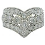 Brilliant 1.62 ct Diamond Designer Ring