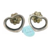 Tiffany & Co. Open Heart Stud Earrings
