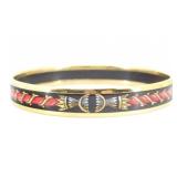 Hermes Enamel Bangle Bracelet