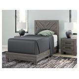 Ashley Twin Chevron Panel Bed Only Ashley Twin Chevron Panel Bed Only