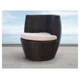 Abbyson NEWPORT OUTDOOR WICKER BISTRO CHAIR Abbyson NEWPORT OUTDOOR WICKER BISTRO CHAIR