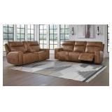 Ashley Game Plan Leather Pwr Rec Sofa & Love Seat Ashley Game Plan Leather Pwr Rec Sofa & Love Seat