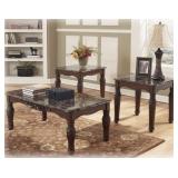 Ashley "North Shore" coffee and 2 end tables Ashley "North Shore" coffee and 2 end tables