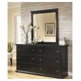B138-31 Maribel Black Dresser & Mirror