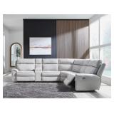 Social Pointe 6-PIece Modern PWR REC Sectional