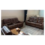 $4999 Westview Desert Rose PWR REC Sofa & Love