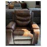 Westview Luxe Desert Rose Leather PWR Recliner