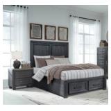 Queen Foyland Storage Bed & Nightstand Set