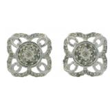 Gorgeous Large Natural Diamond Stud Earrings