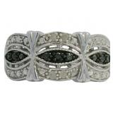 Natural Black Diamond Designer Ring