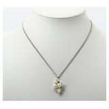 Mikimoto Akoya Pearl Silver Necklace