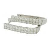 Brilliant 1.32 ct VS Diamond Hoop Earrings