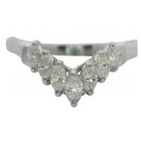 Platinum 1/3 ct Natural Brilliant Diamond Ring