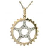 10kt Gold 1/5 ct Natural Diamond Necklace