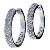 Quality 1/2 ct Diamond Hoop Earrings