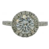 14k Gold 1.72 ct Round Brilliant Lab Diamond Ring