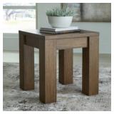 Rpsswain Square Dark Oak End Table