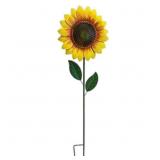 Tall Metal Sunflower Yard Stake