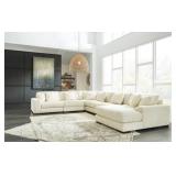 Lindyn 6-Piece Ivory Sectional with Chaise