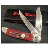 Frost Cutlery Folding Hunter Red Bone 14-232 RJB