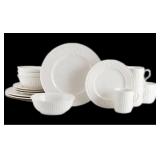 32 pc Better Homes & Gardens  White Dish Set for