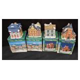 Winter village 3 houses and one school